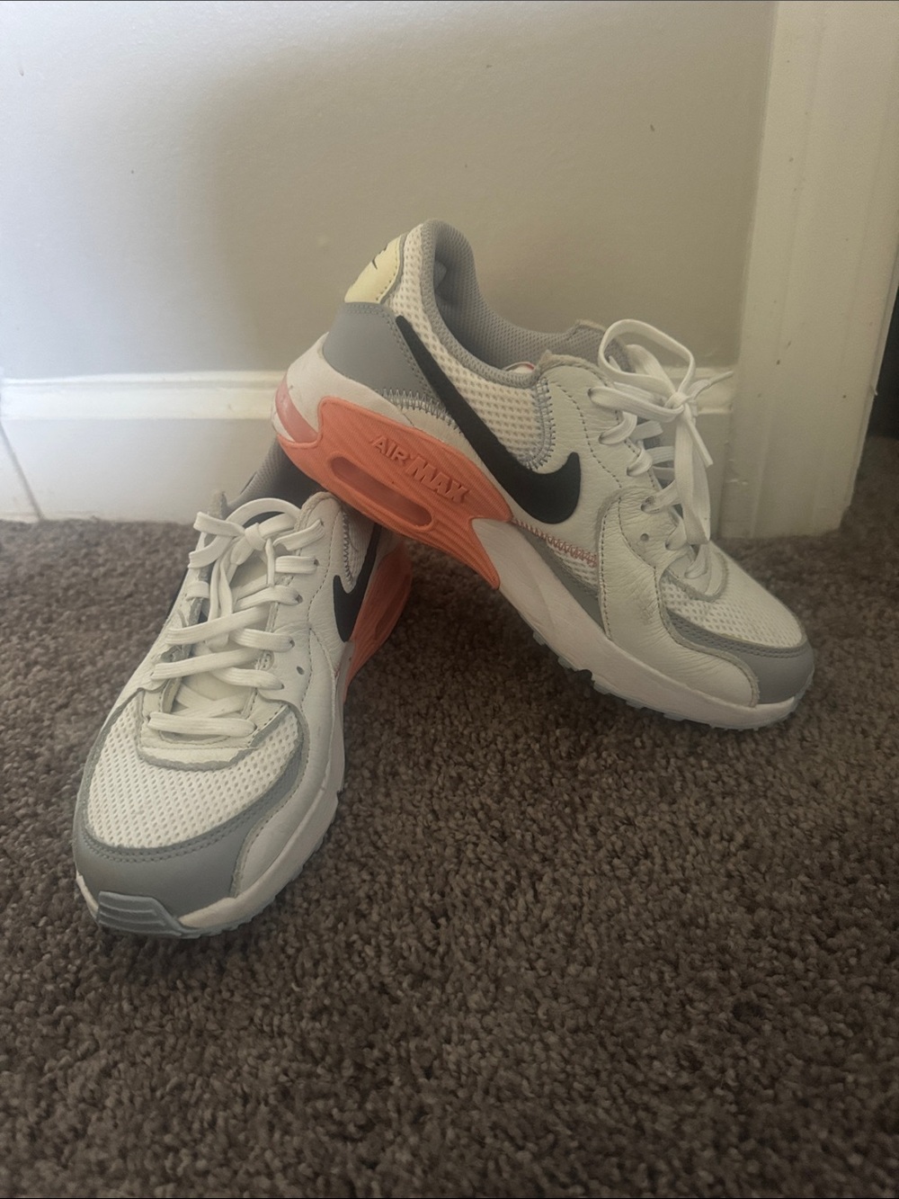 Nike Women’s White, Gray and Pink Air Max Sneakers